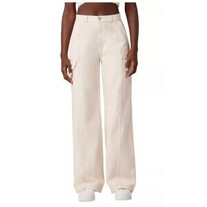 Hudson High Rise Wide Leg Cargo Pants Size 30